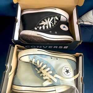 Bundle Deal. Two for the price of 1 All Star sneakers. One patchwork & leather.